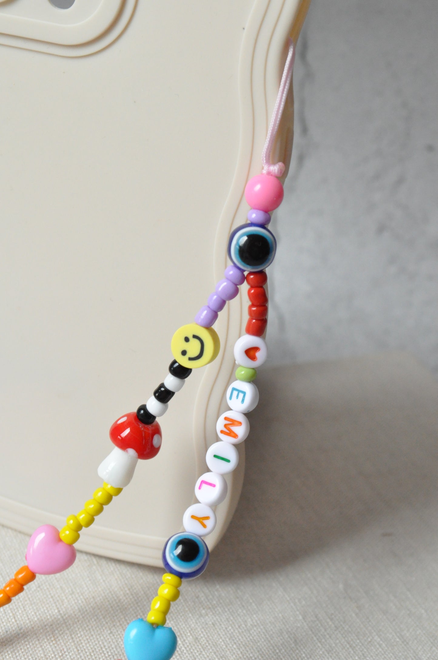 Shroom Y2K Personalised  Phone Charm Strap