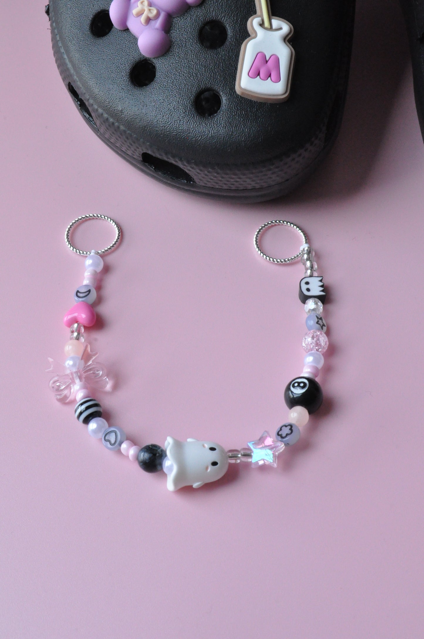 Beaded Spooky Clog Charm