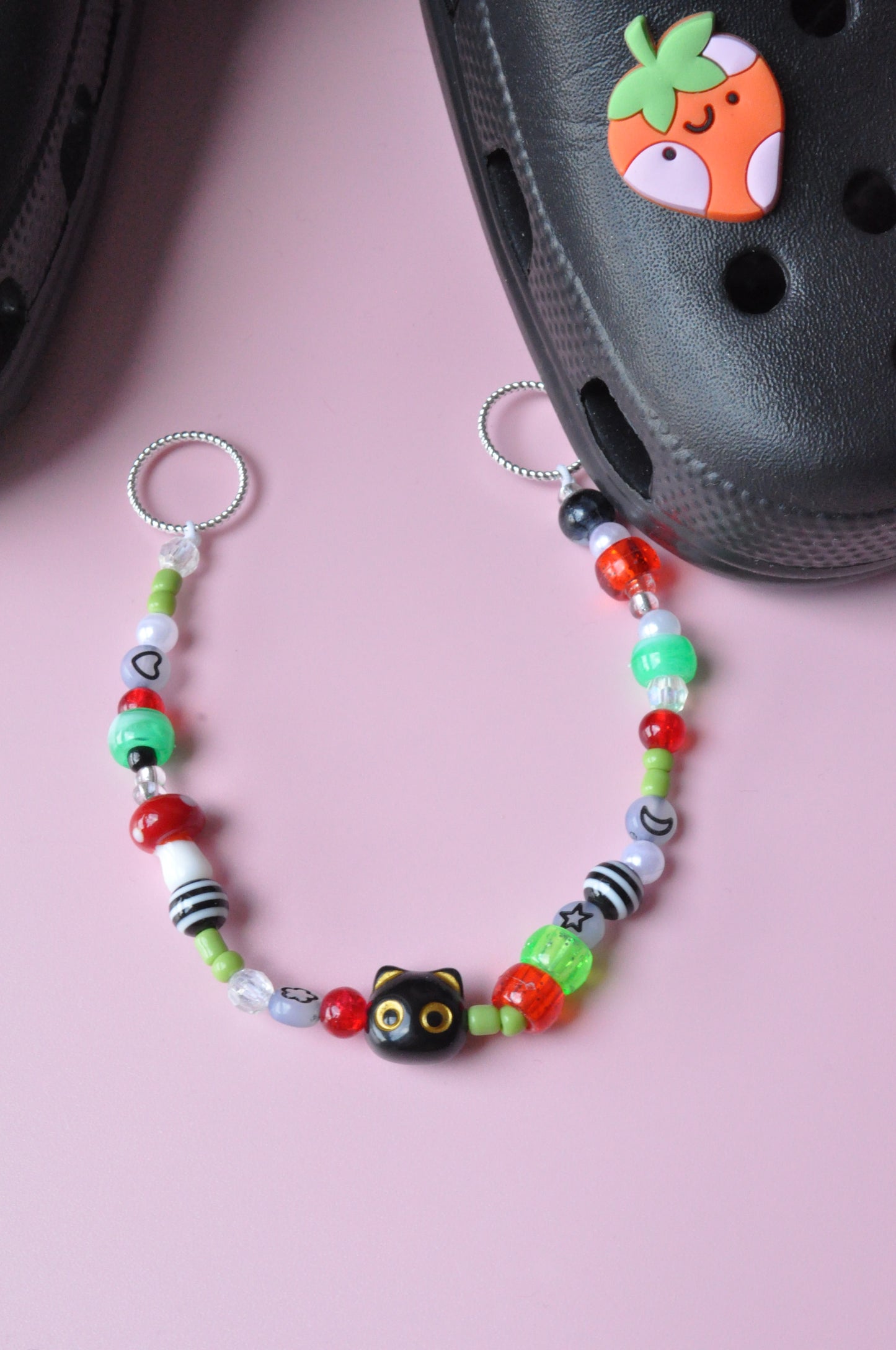 Beaded Spooky Clog Charm
