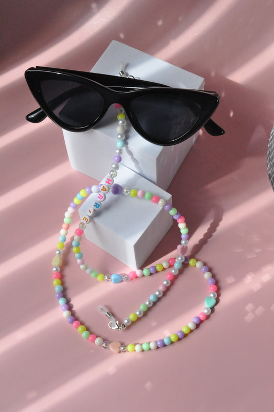 Cute Pastel Beaded Glasses Chain