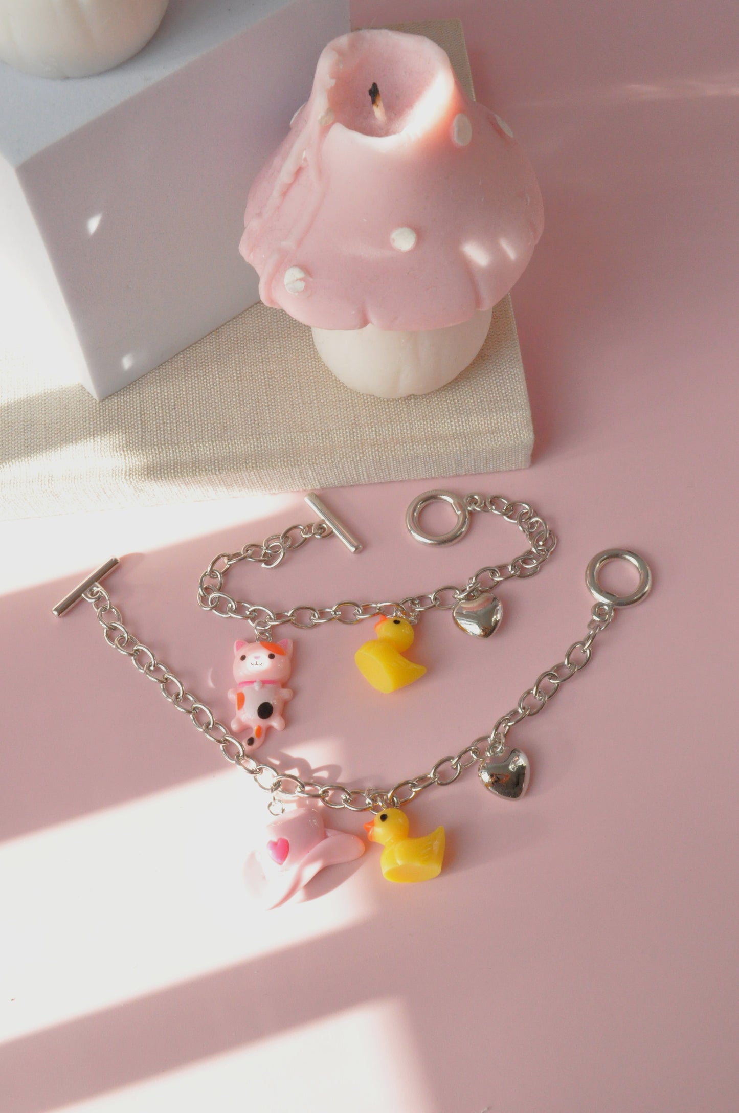 Y2K Chain Charm Bracelet