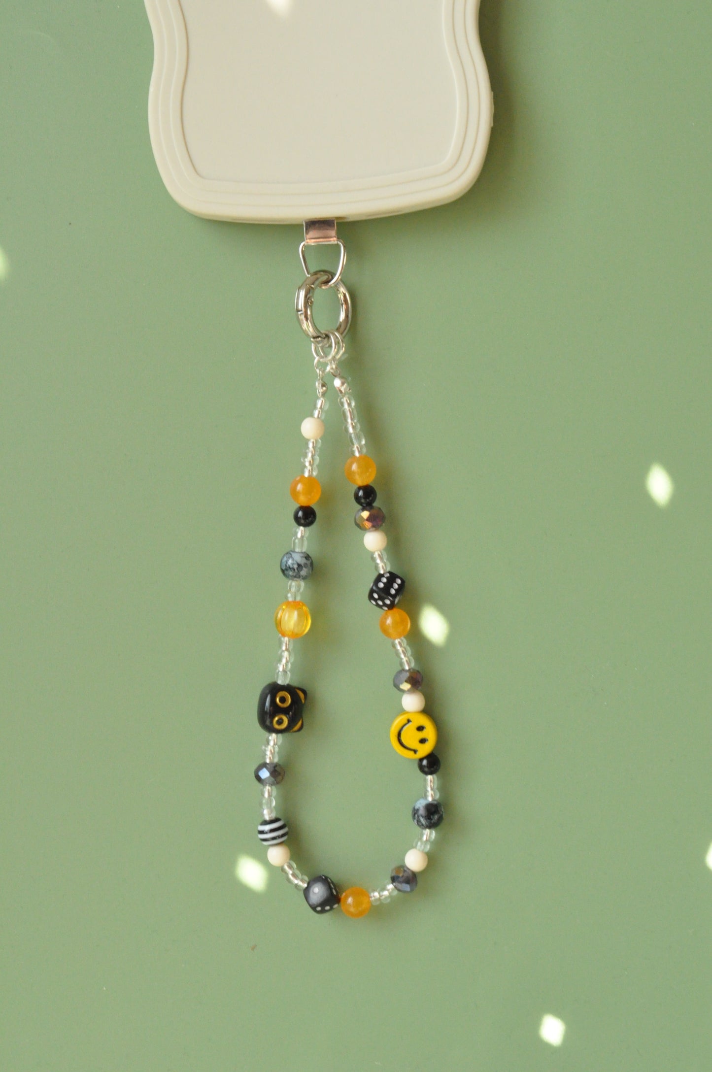 Cat Beaded Phone Charm