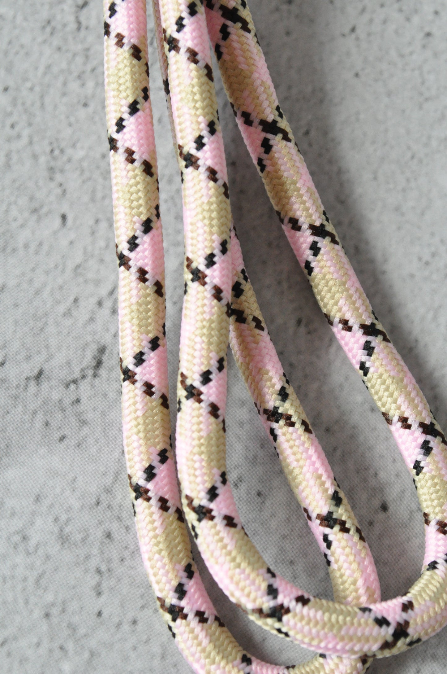 Pastel Pink Mobile Phone Strap | Double Rope Phone Lanyard