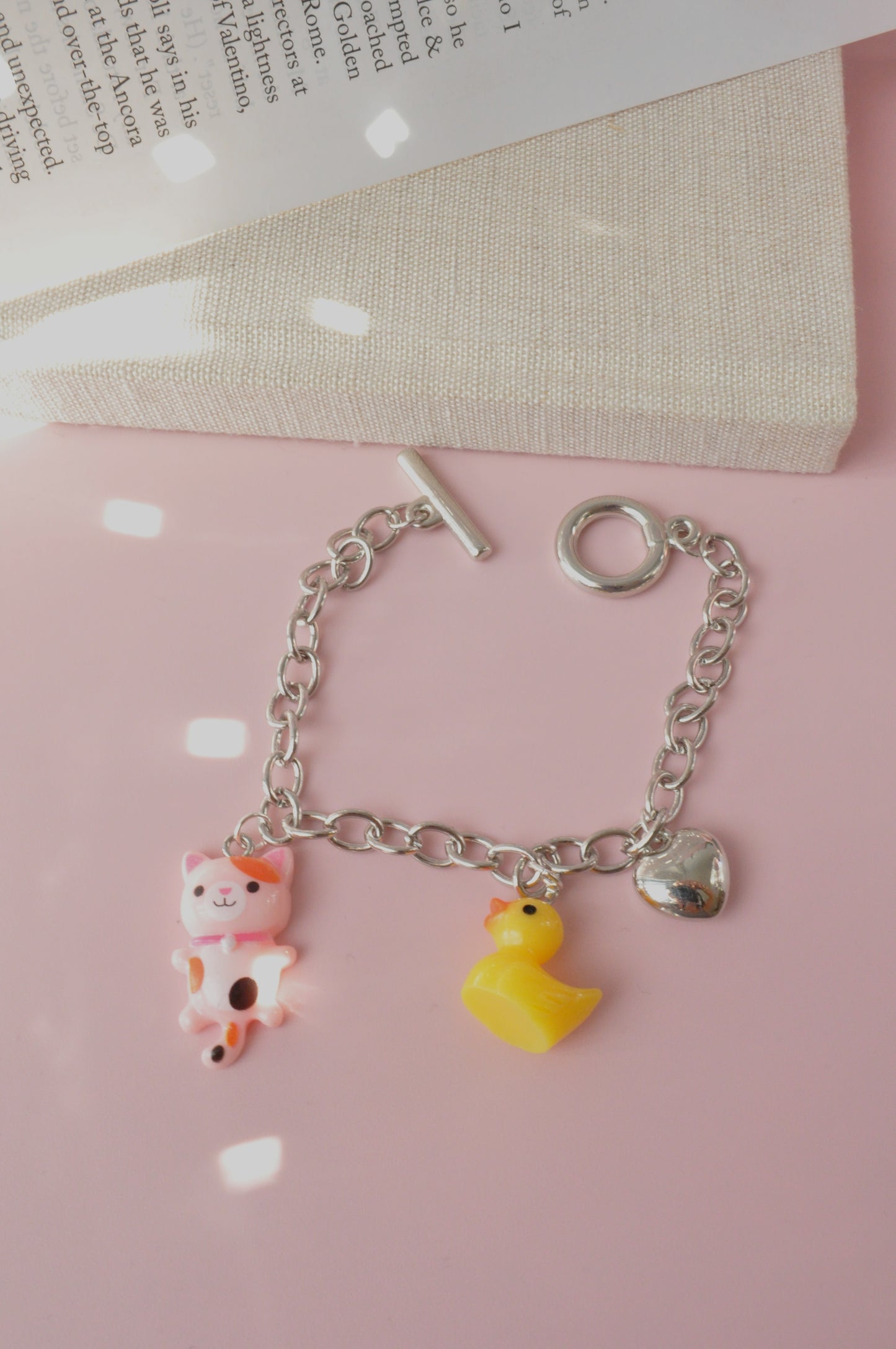 Y2K Chain Charm Bracelet