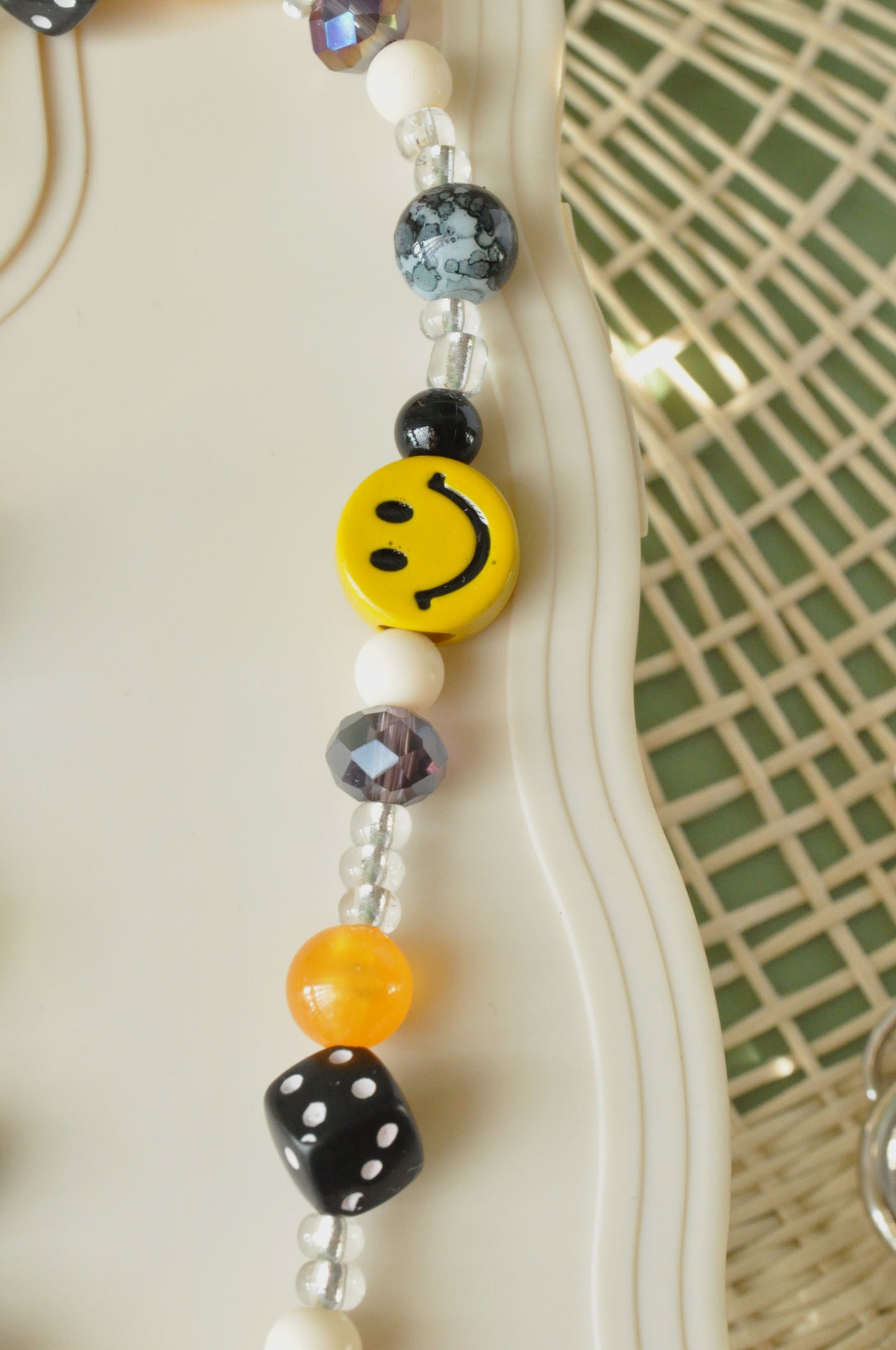 Cat Beaded Phone Charm