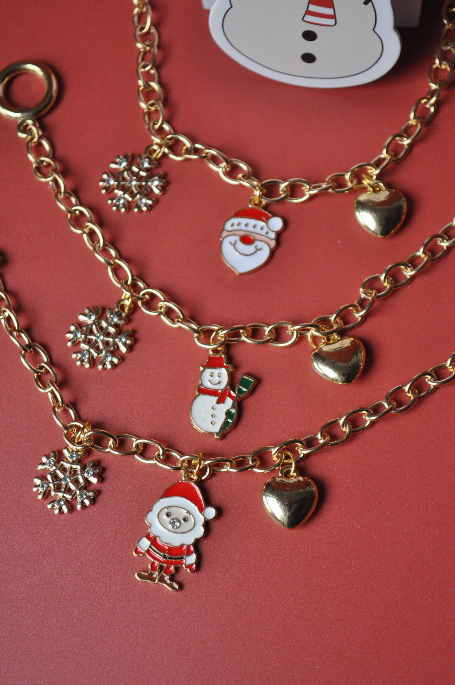 Holiday Gold Charm Bracelet