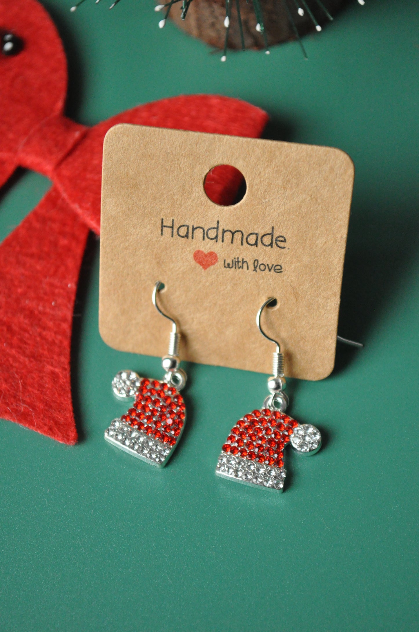 Christmas Hat Earrings