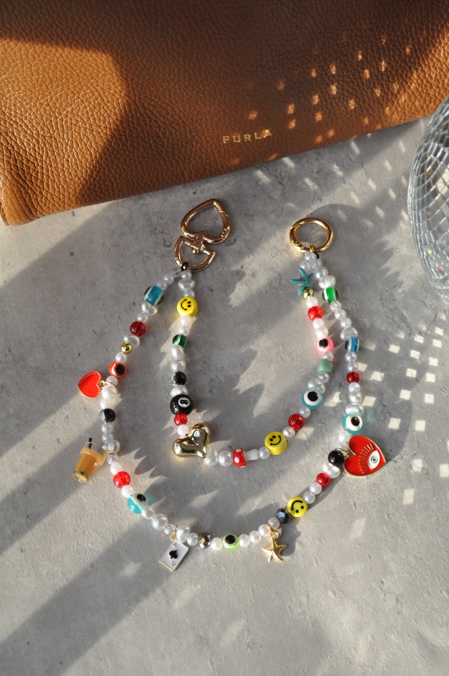 Funky Beaded Bag Charm