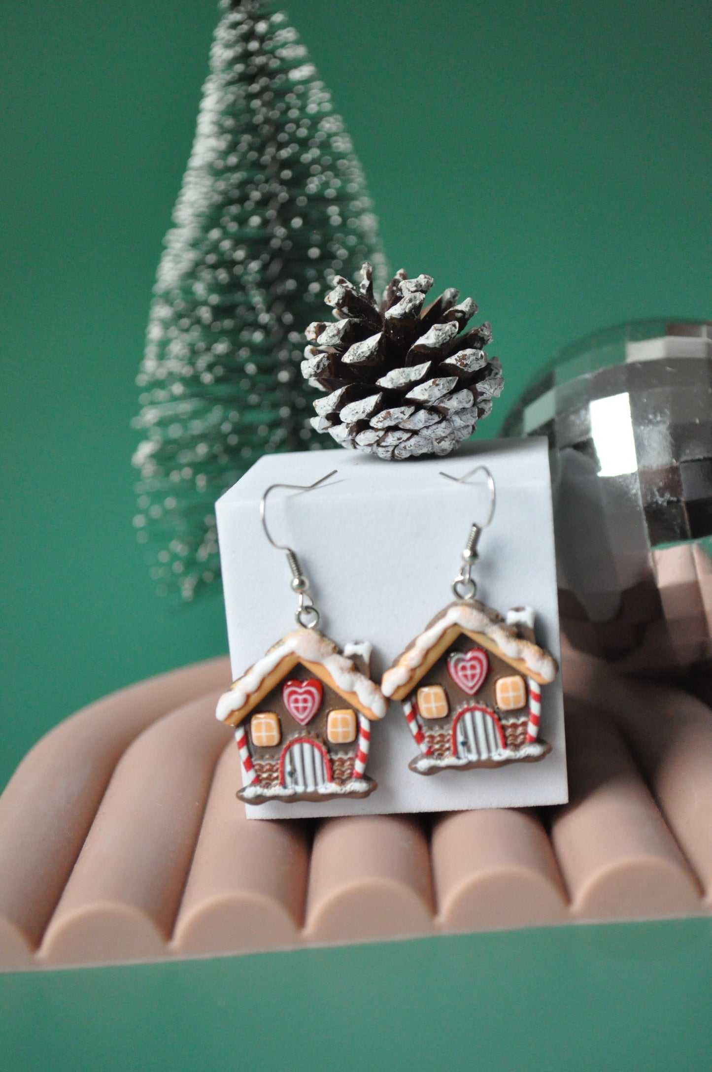 Gingerbread House Earrings