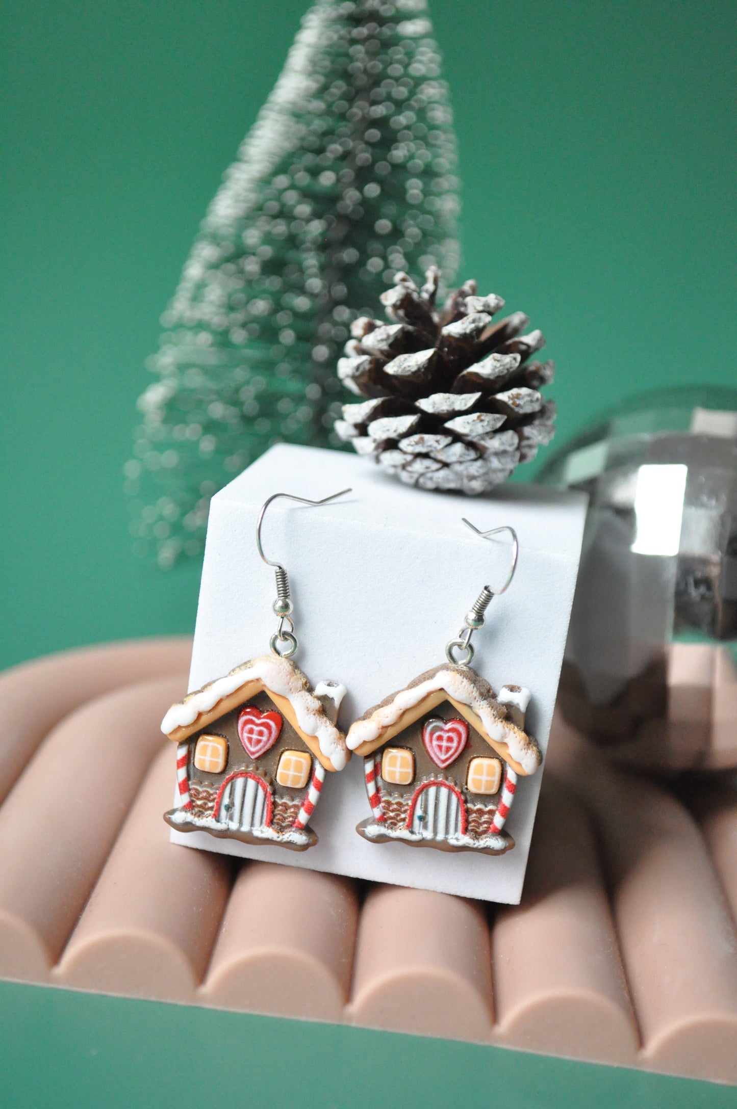 Gingerbread House Earrings