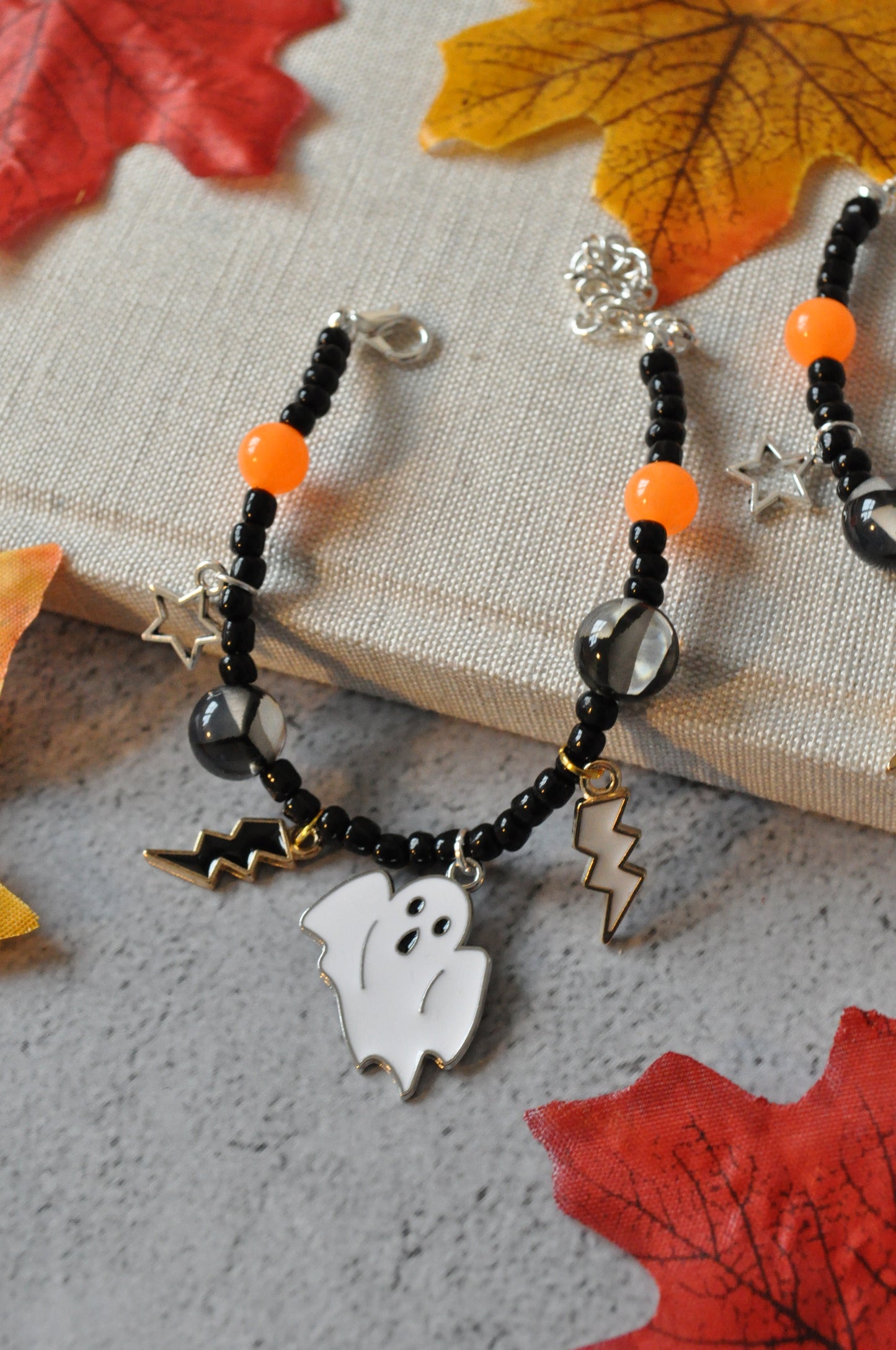 Spooky Ghost Charm Bracelet