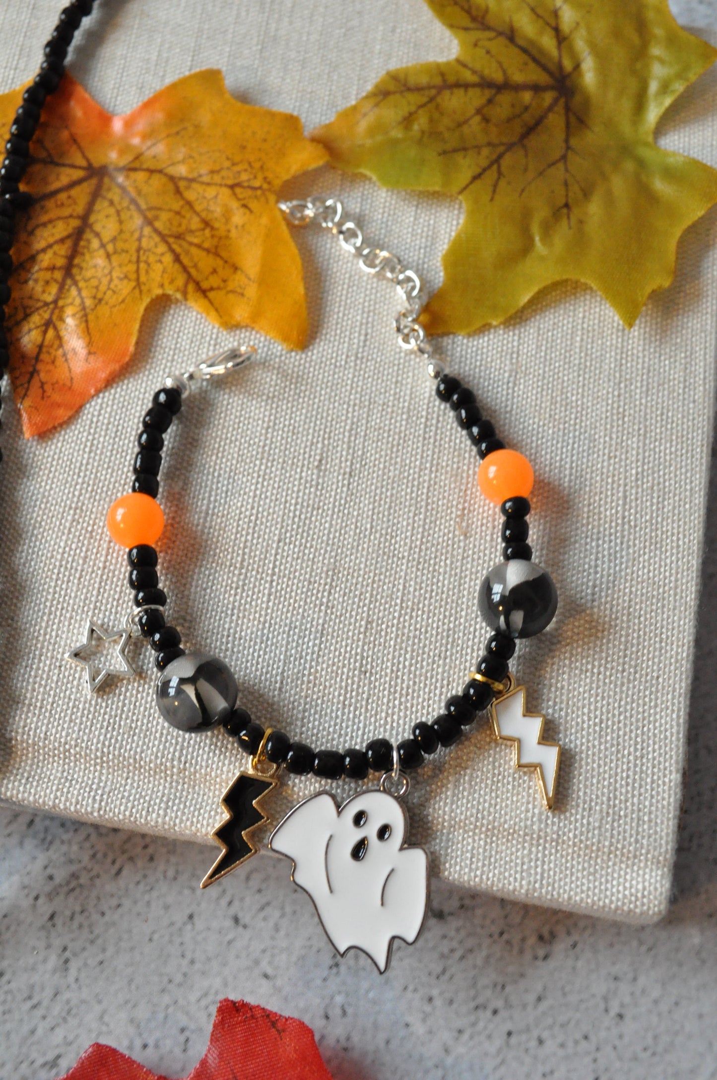 Spooky Ghost Charm Bracelet