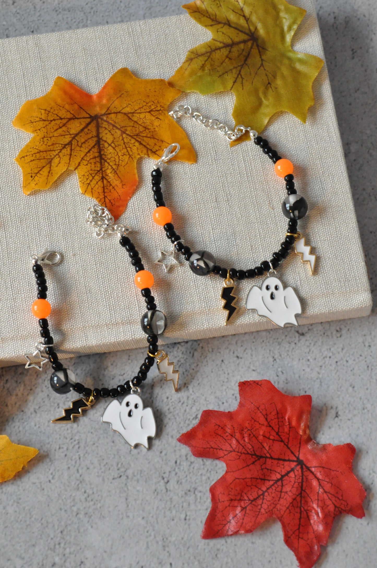 Spooky Ghost Charm Bracelet