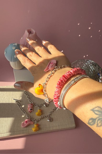 Y2K Chain Charm Bracelet