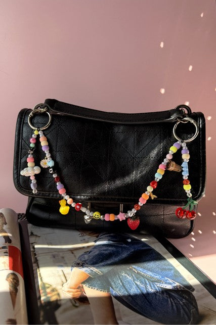 Chunky Fun Beaded Bag Charm