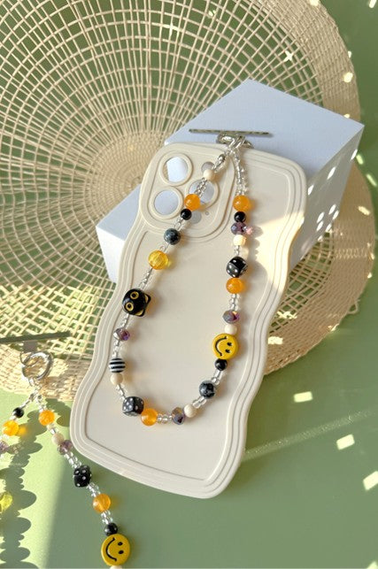 Cat Beaded Phone Charm