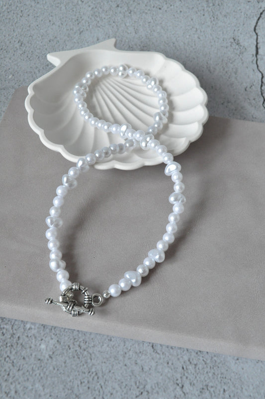 Freshwater Toggle Clasp Pearl Necklace