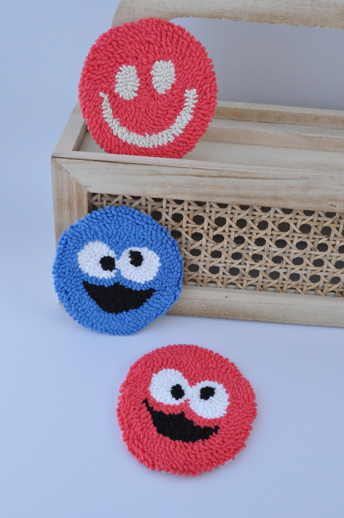 Funny Punch Needle Coasters