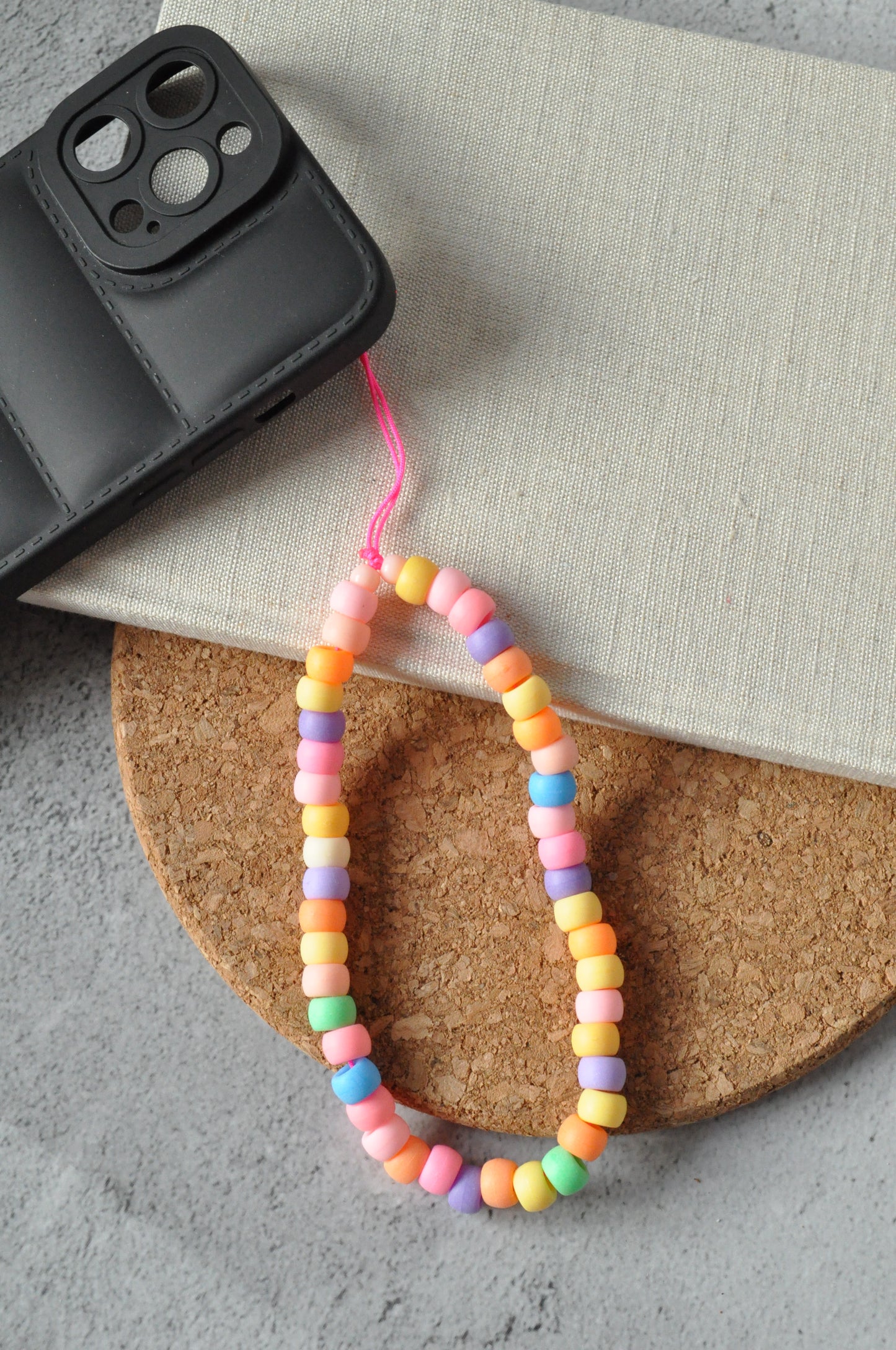 Orange and Pinky Cute Phone Charm Strap