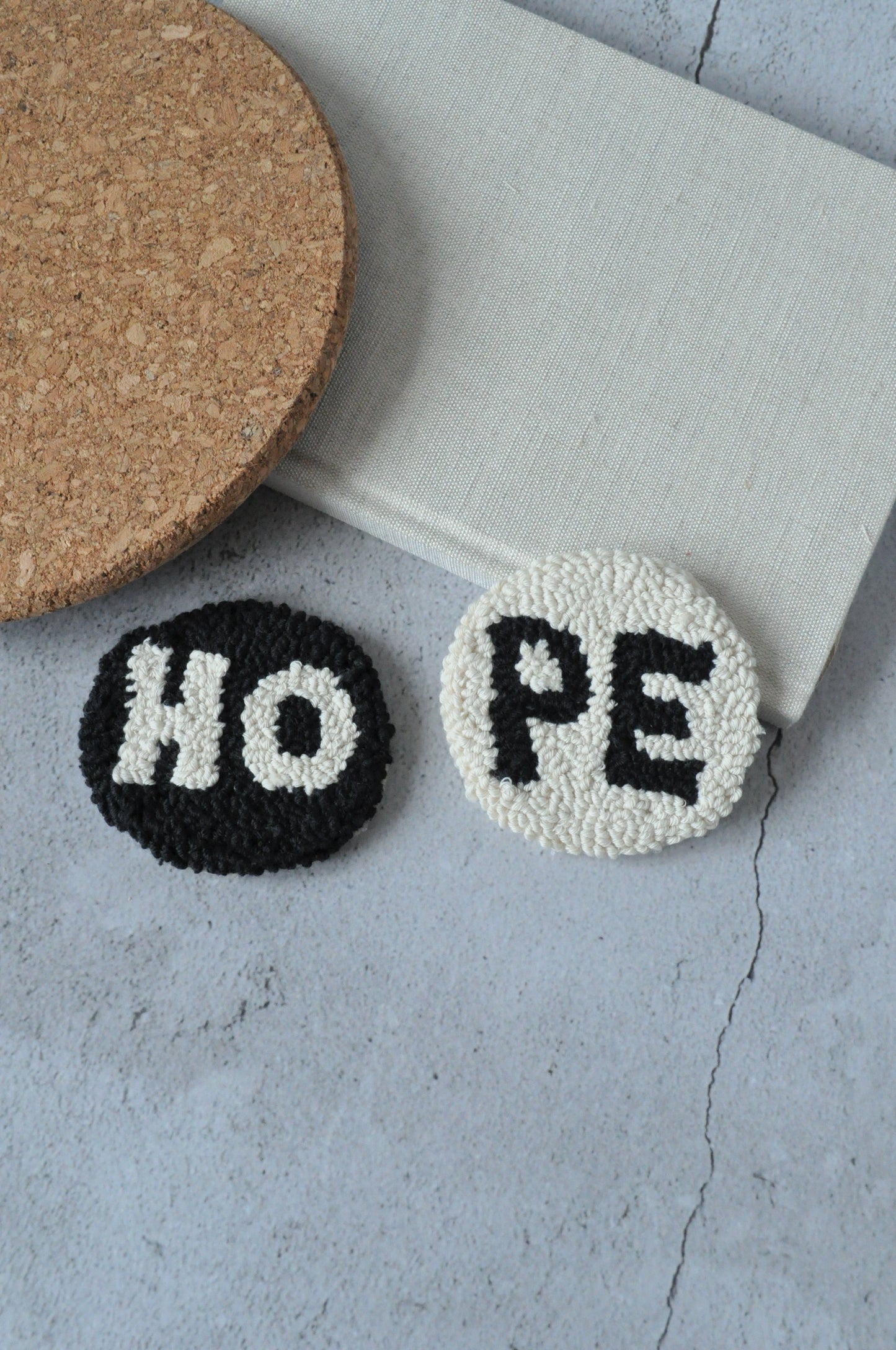 Hope Tufted Car Coasters Set of 2