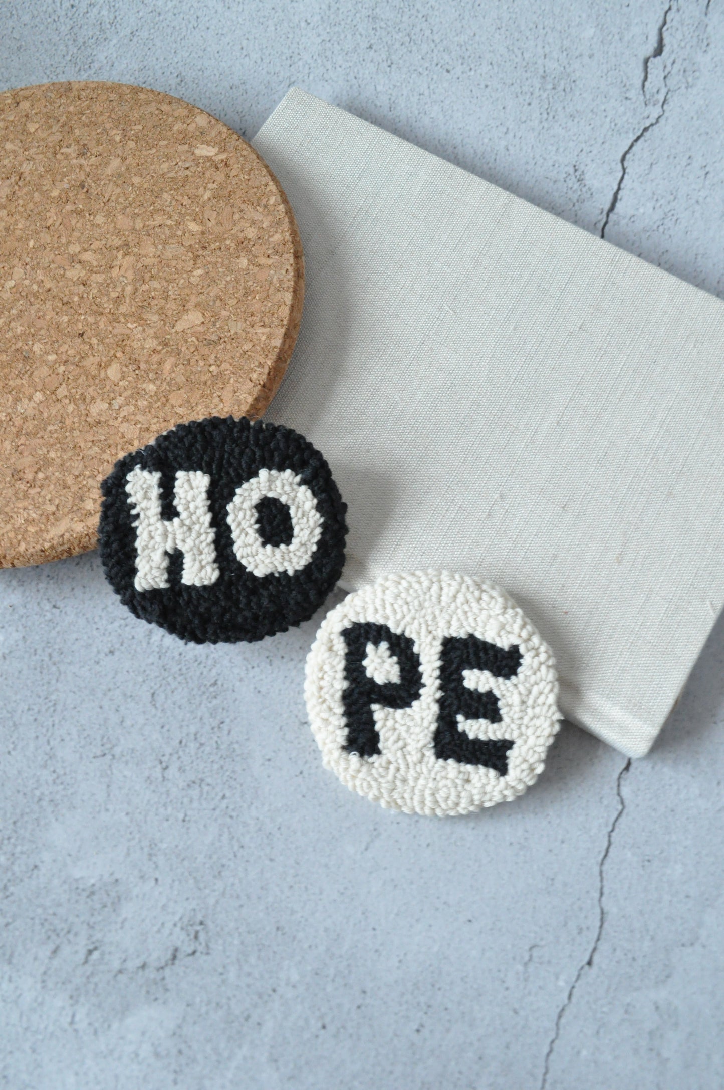 Hope Tufted Car Coasters Set of 2