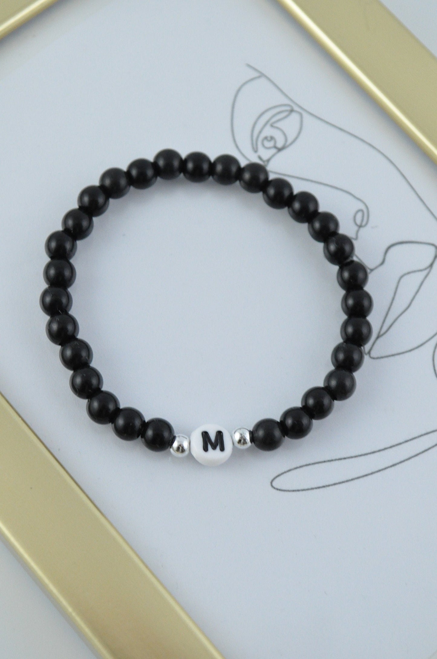 Unisex Personalised Beaded Bracelet