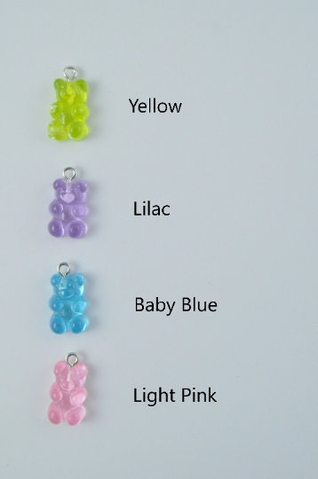 Custom Pastel Gummy Bear Phone Charm Strap