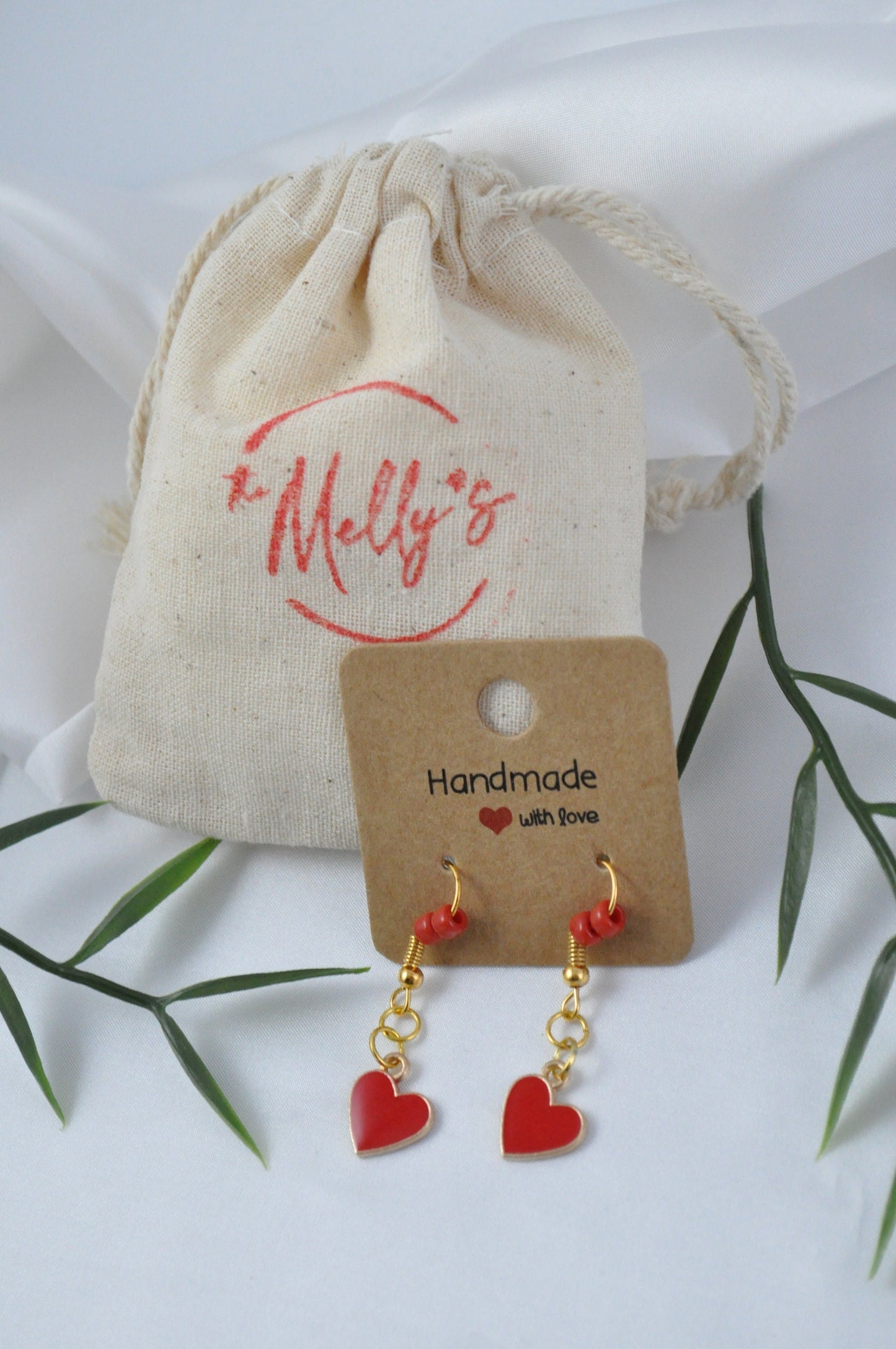 Red Heart Earrings