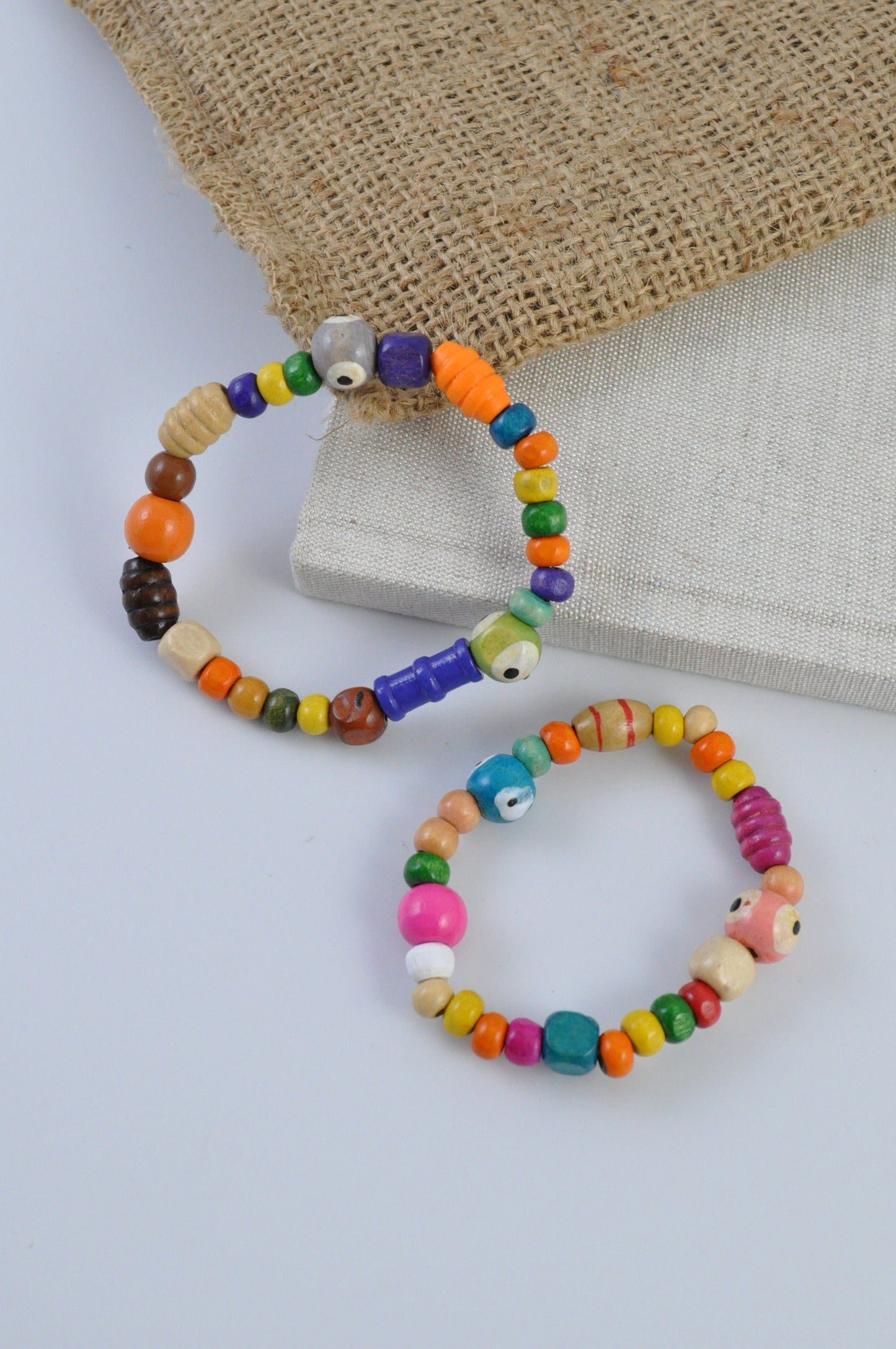 Natural Wooden Bead Bracelet