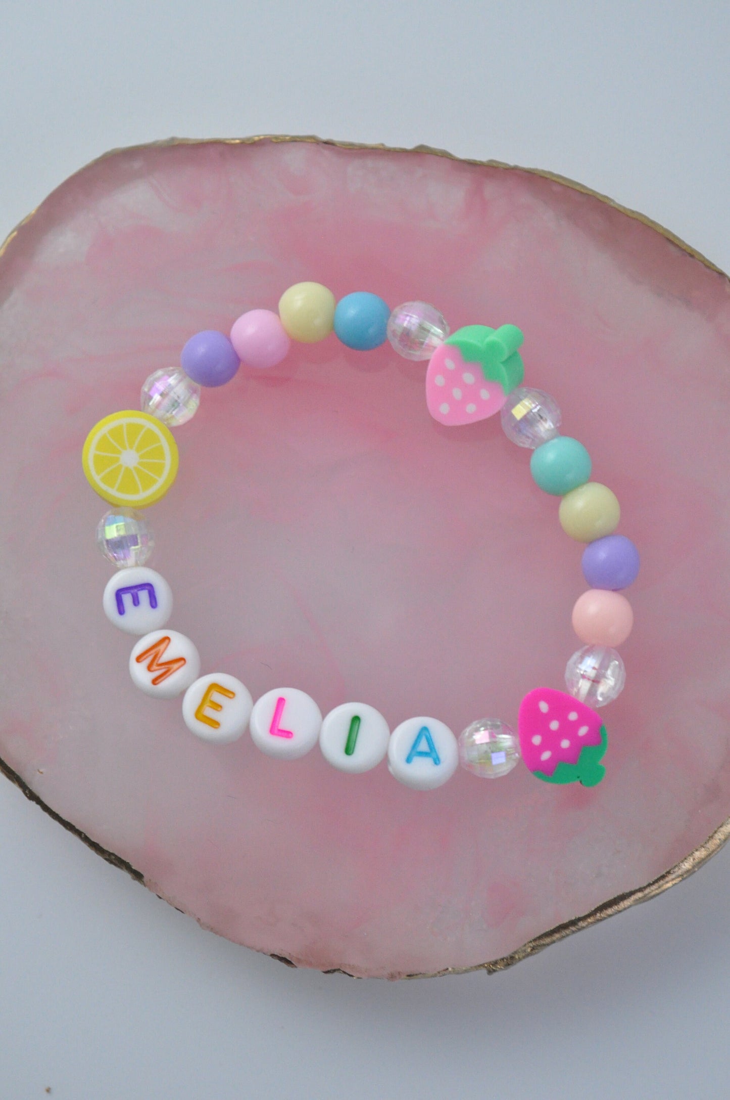 90's Style Fruit Salad Beaded Bracelet