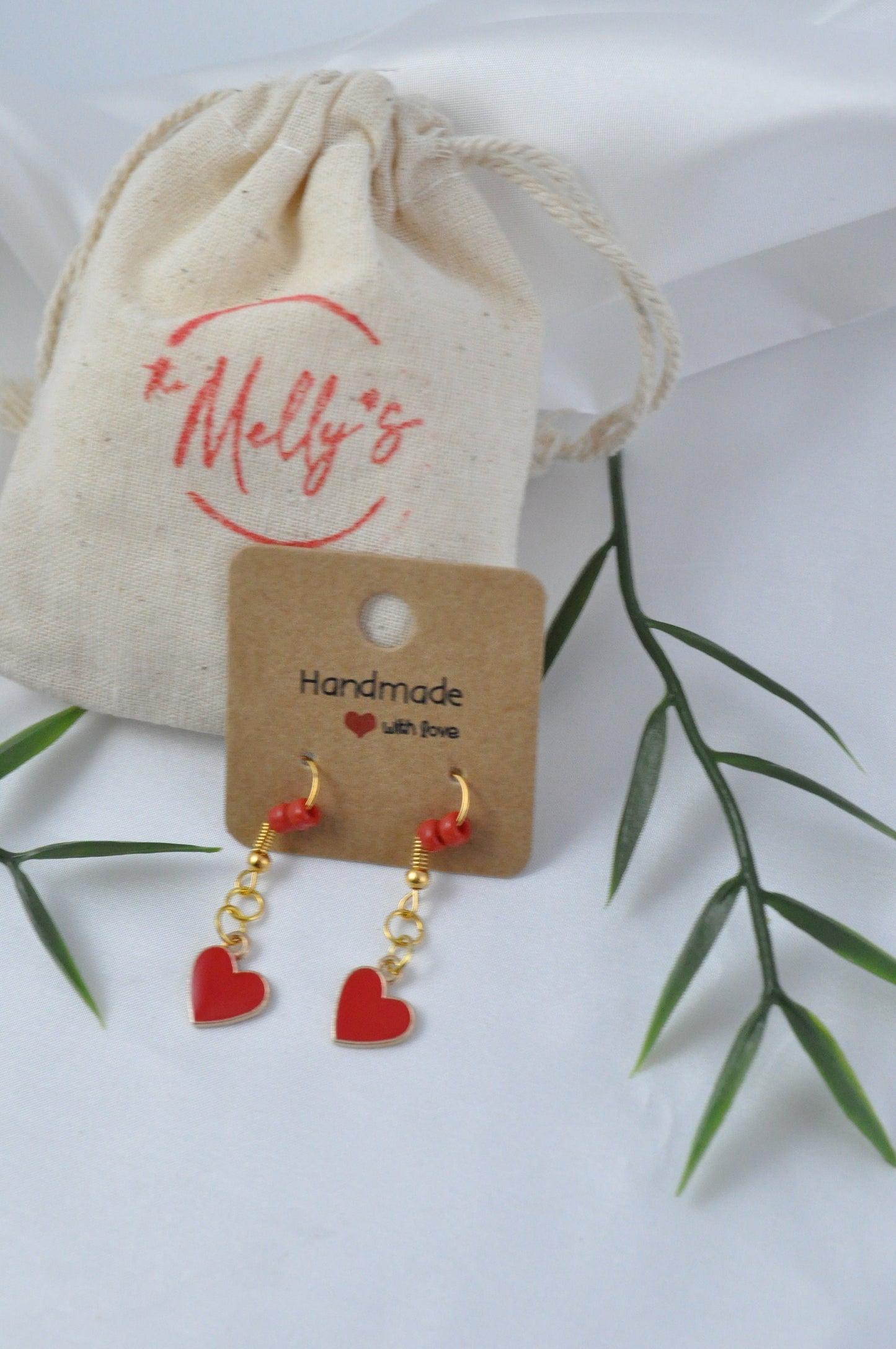 Red Heart Earrings