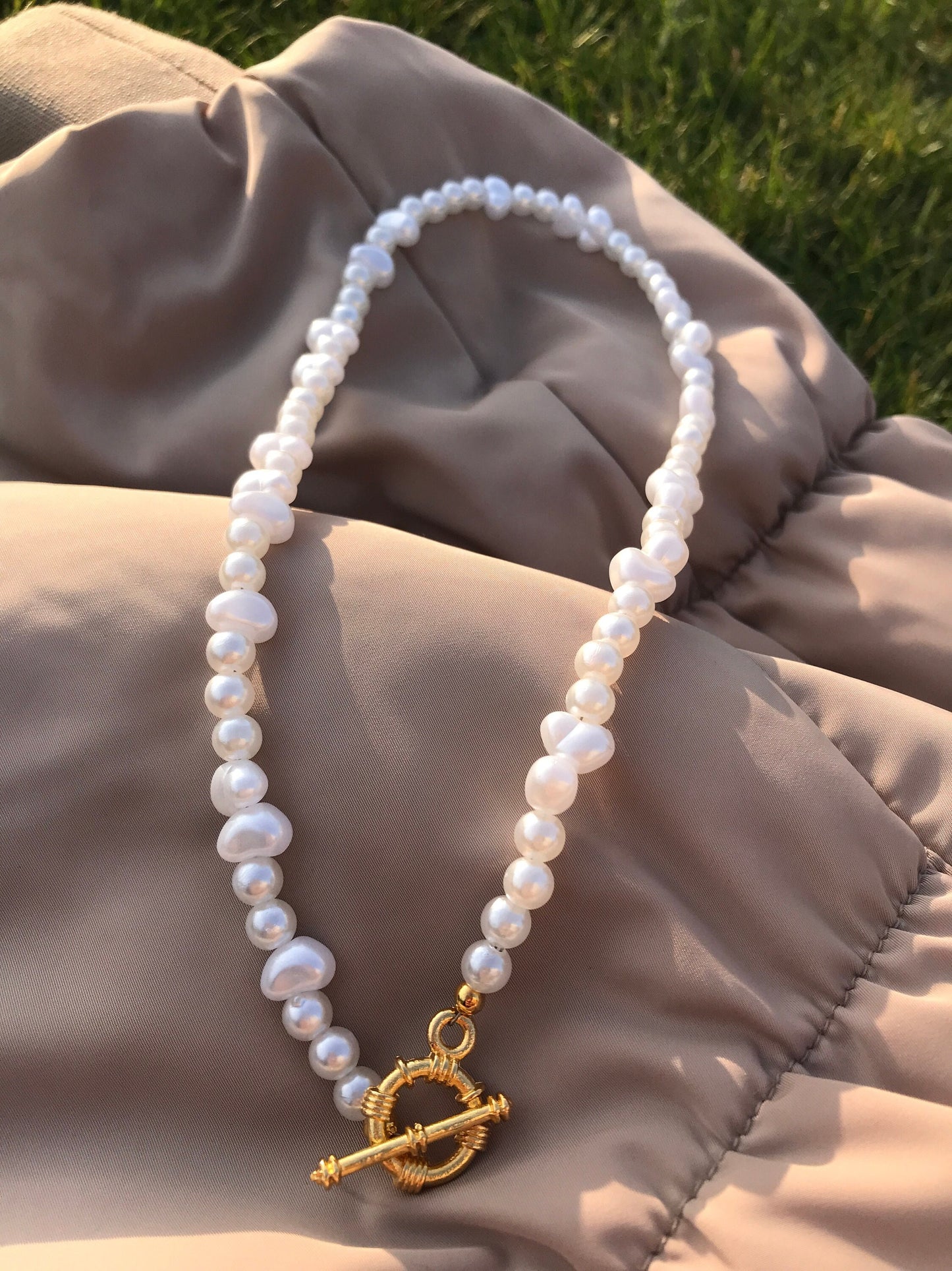 Freshwater Toggle Clasp Pearl Necklace