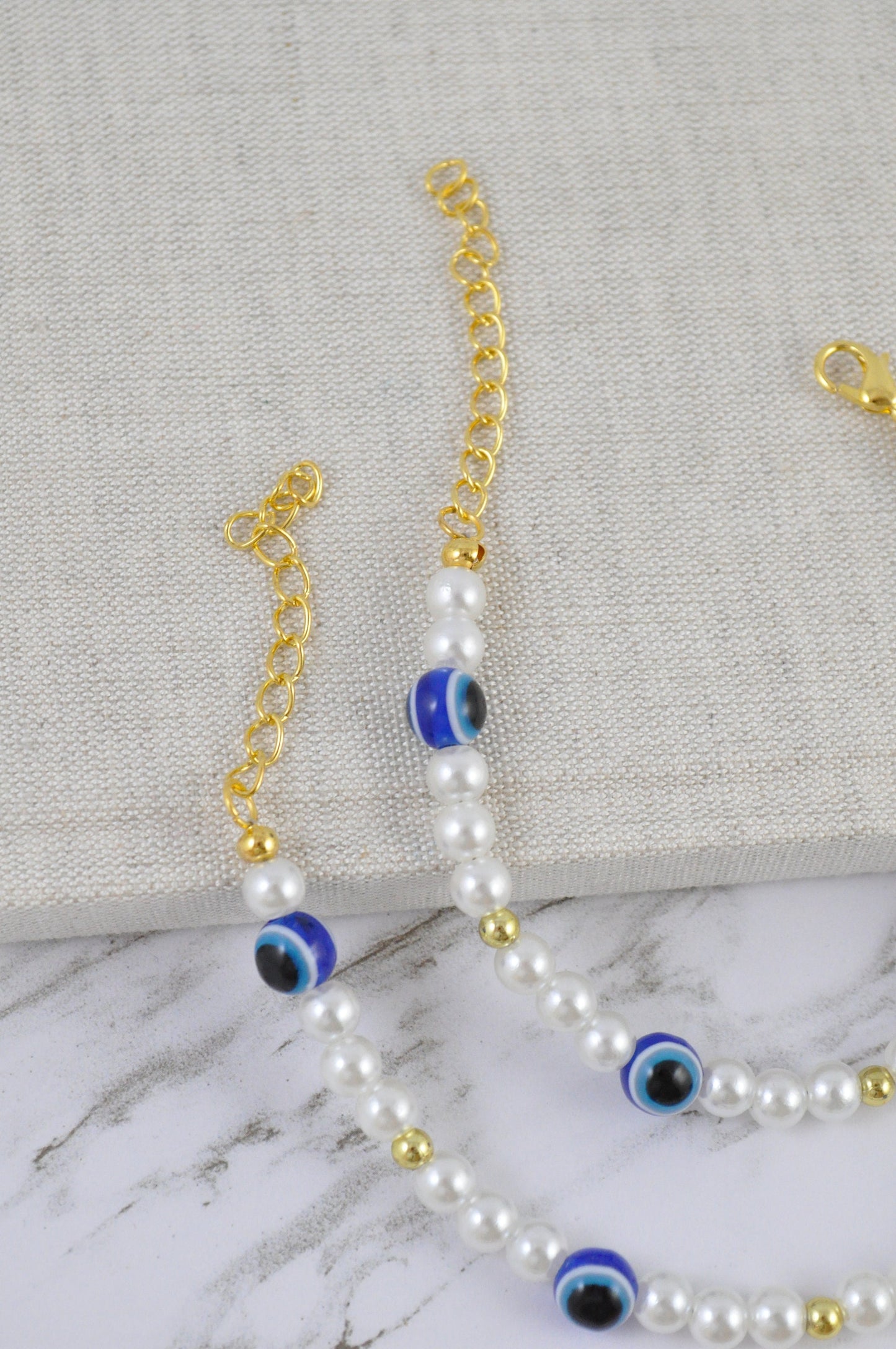 Turkish Evil Eye Pearl Bracelet