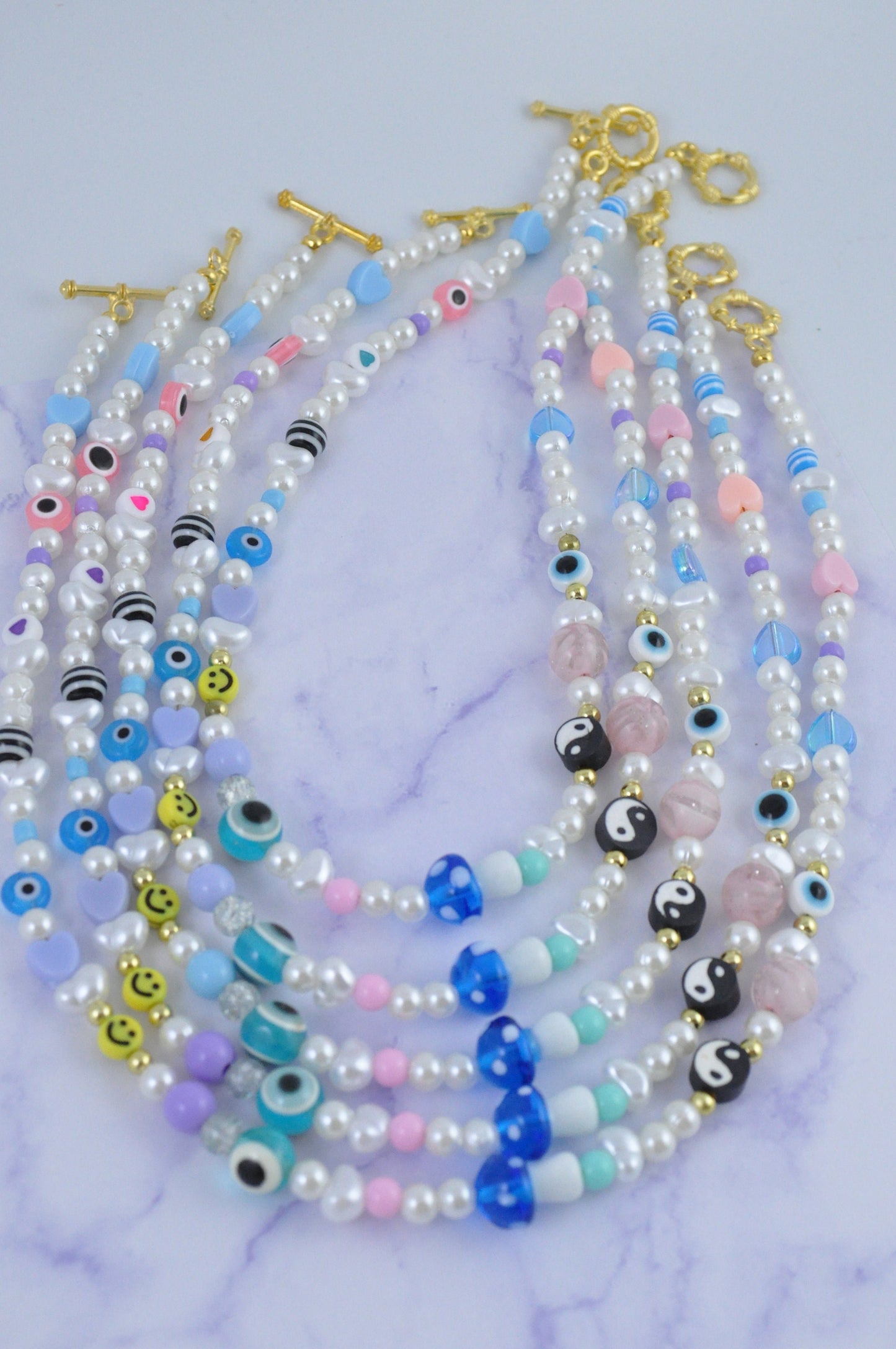 90s Style Beaded Chunky Necklace