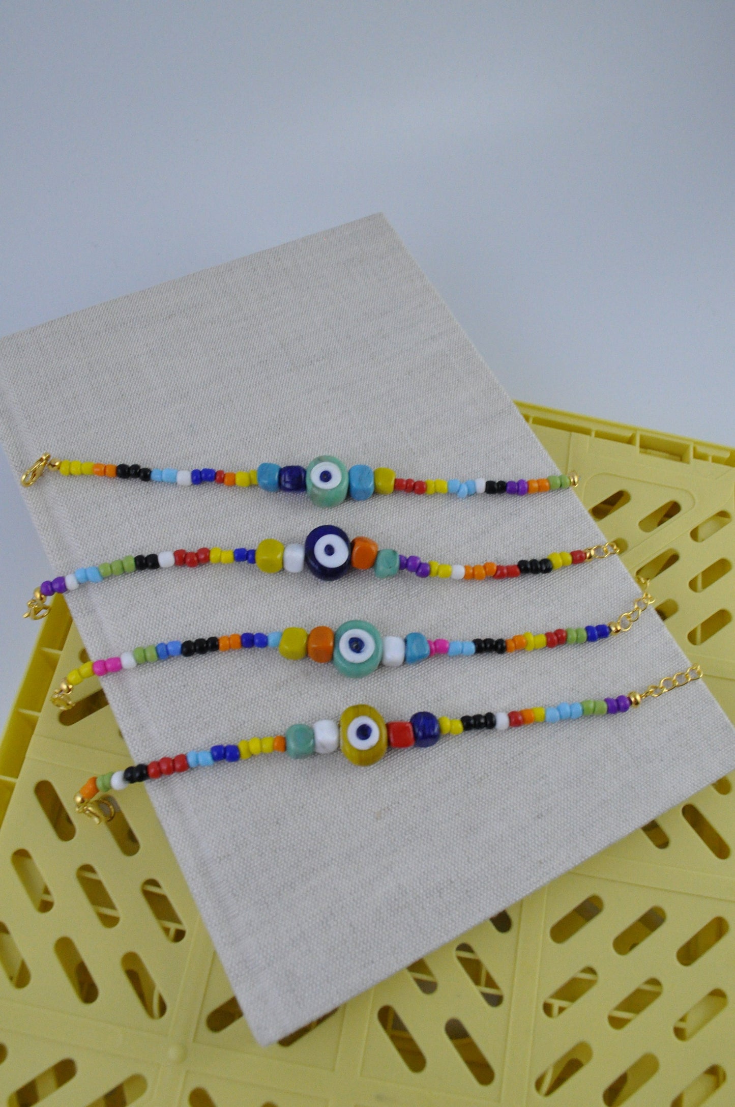 Turkish Evil Eye Bracelet | Murano Glass Bead Bracelet