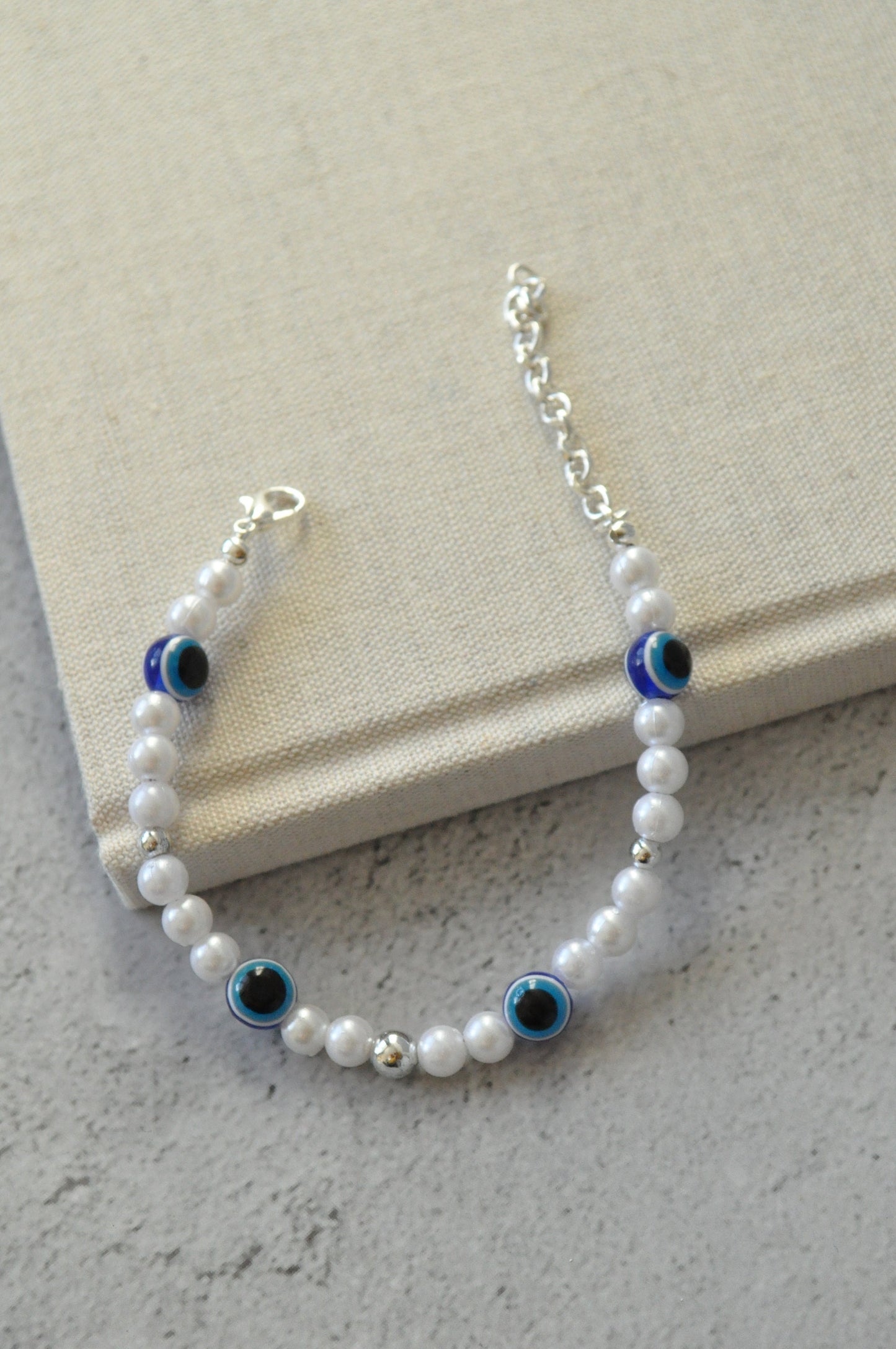 Turkish Evil Eye Pearl Bracelet