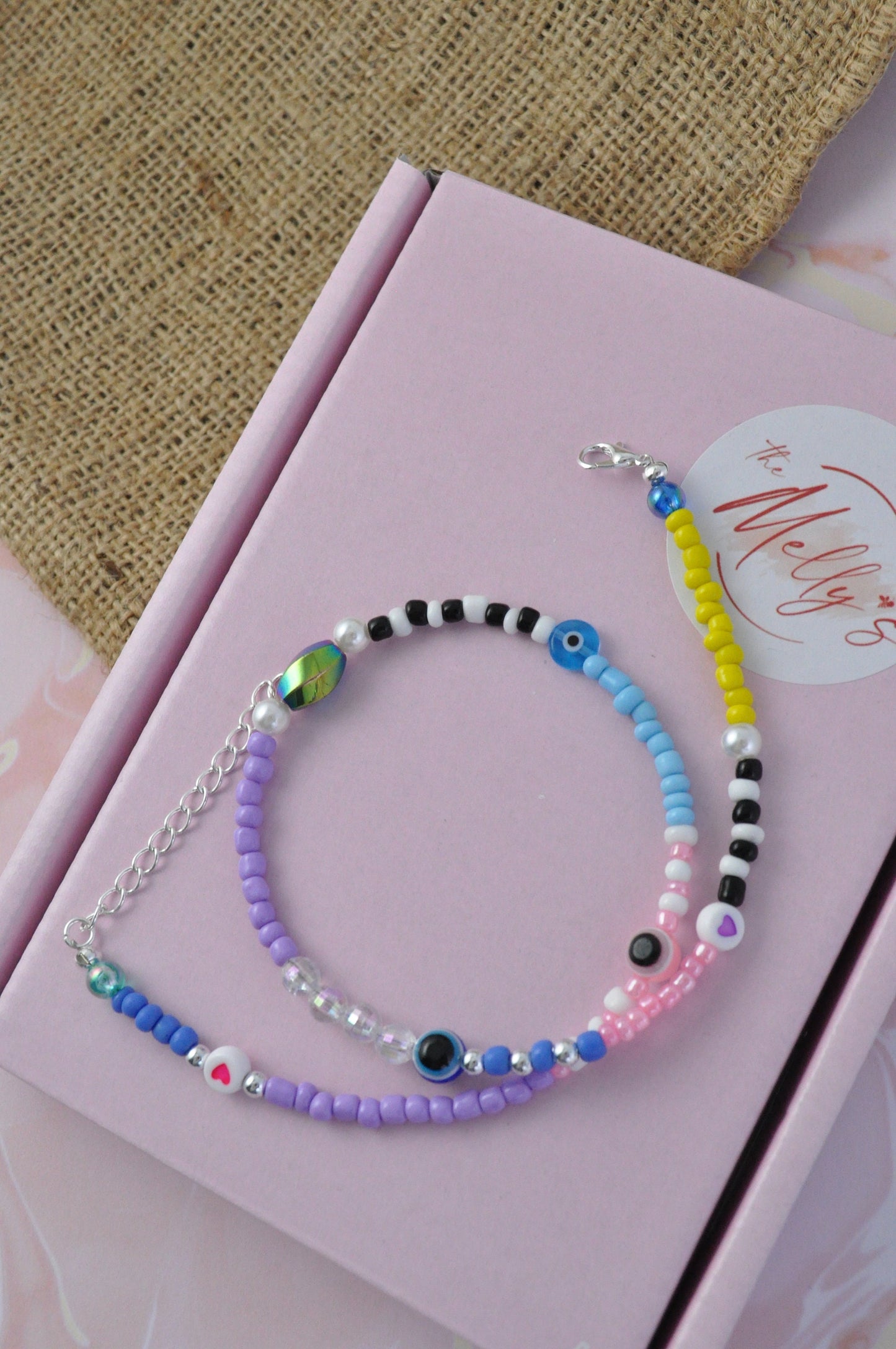 Colourful Evil Eye Bead Necklace