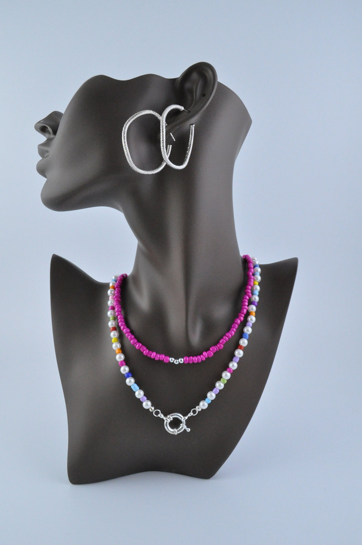 Chunky Pearl Beaded Necklace