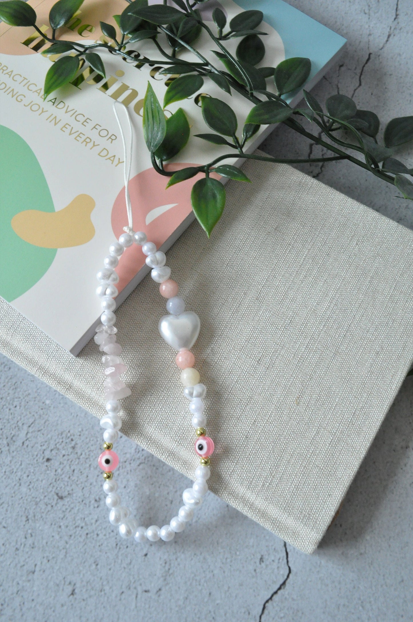 Pearl Phone Charm | Gemstone Phone Charm Strap | Personalised Phone Strap | Y2K Style