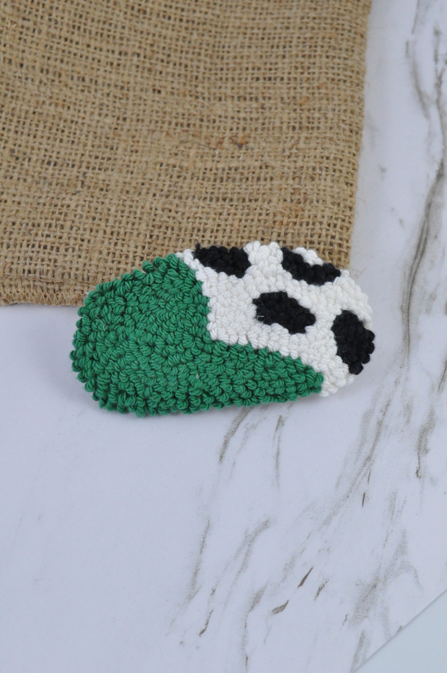Tufted Cow Print Hair Clips