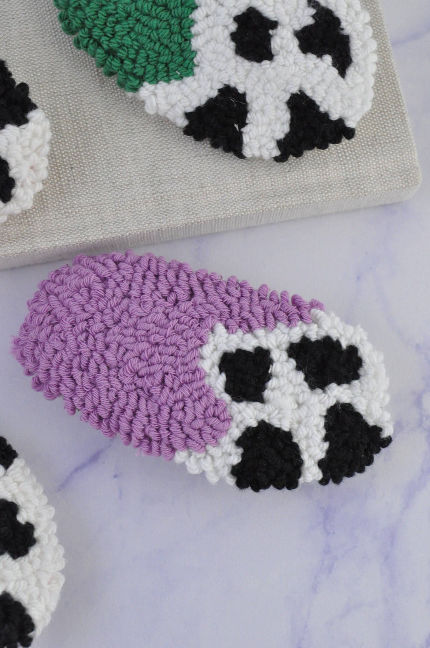 Tufted Cow Print Hair Clips
